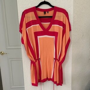 AVA  Red and Orange Women's Blouse